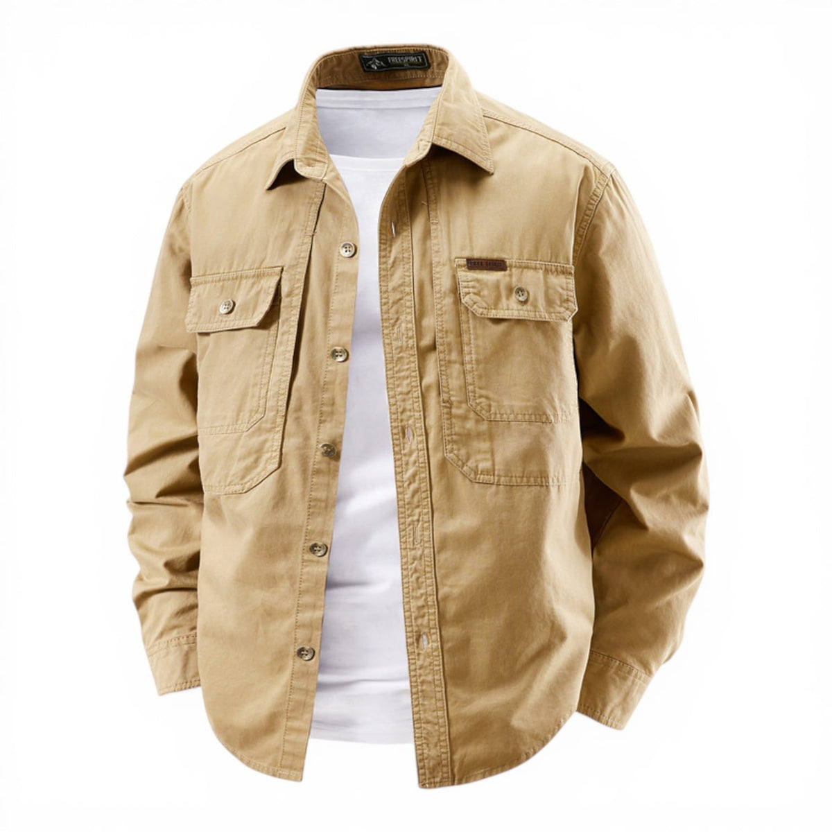 Brodie Cotton Shirt - Unisex in green