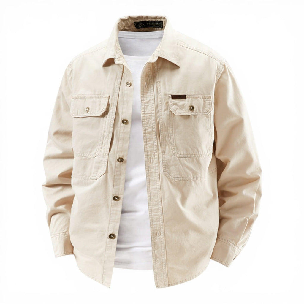 Brodie Cotton Shirt - Unisex in green