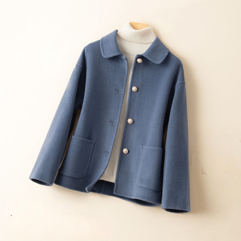 Wren Cashmere Jacket - Unisex in blue