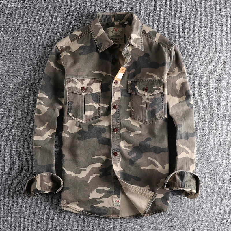 Kellan Camouflage Jacket - Unisex in green