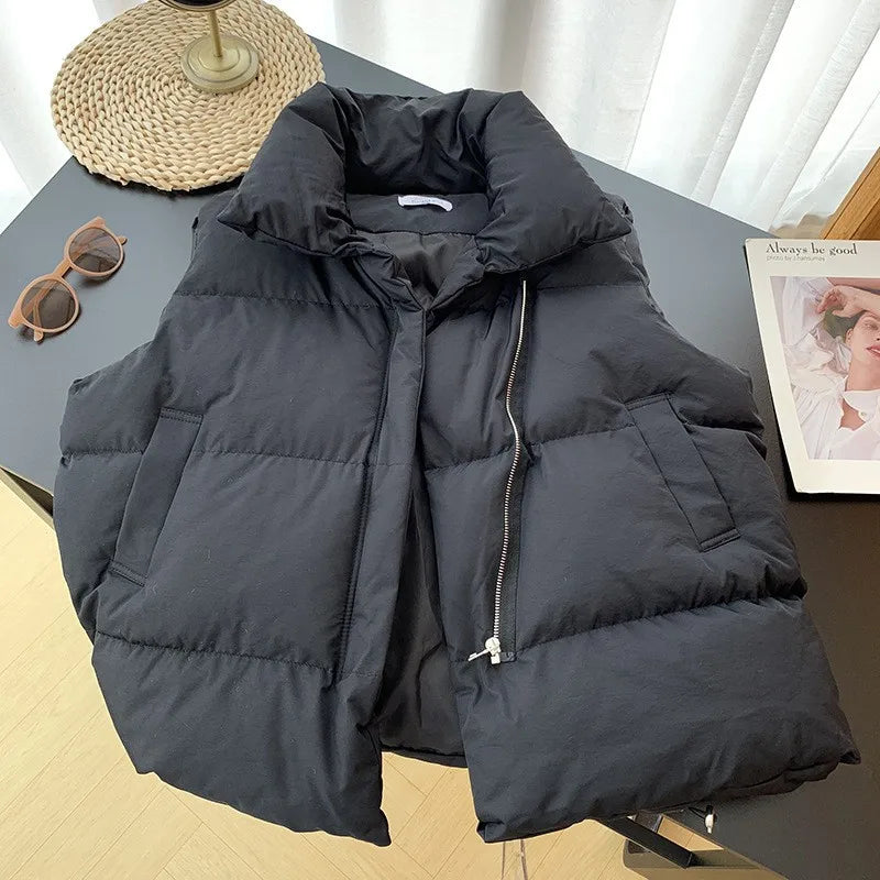 Elena Puffer Gilet - Unisex in black