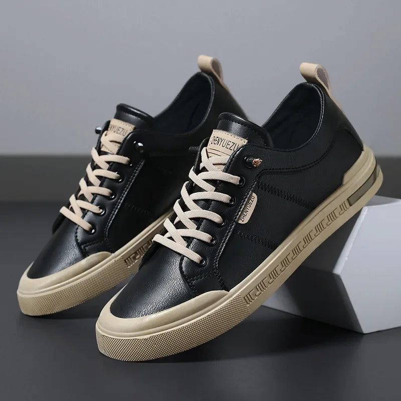 Leather Belnor Sneakers - Men's in brown