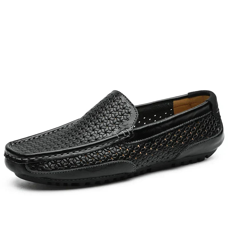 Hutton Leather Loafers - Men's in yellow