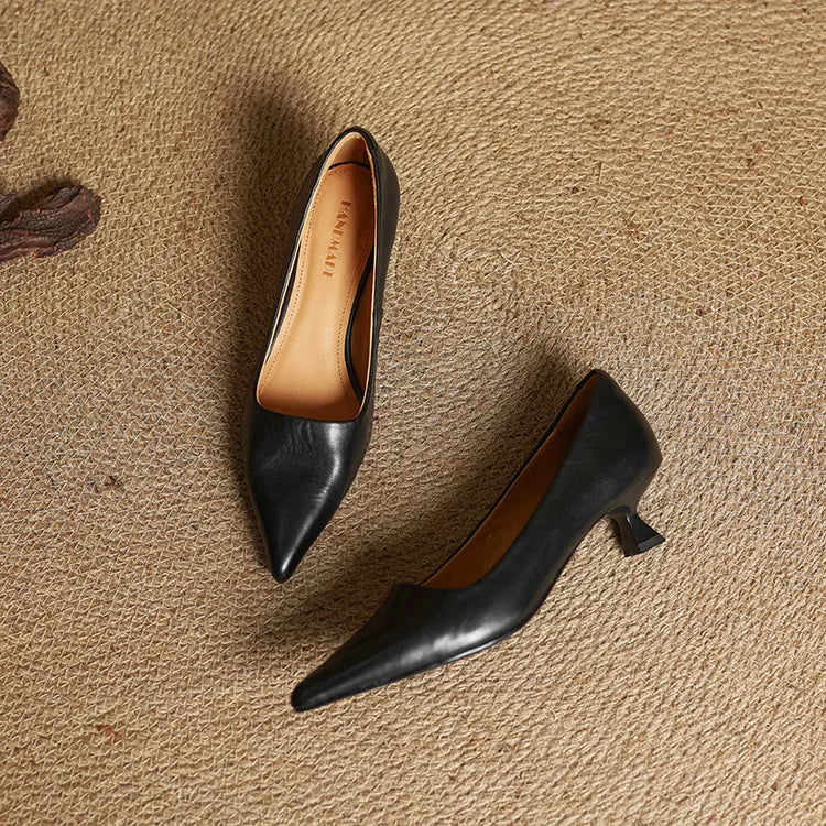 Hartley Leather Heels - Women's in brown