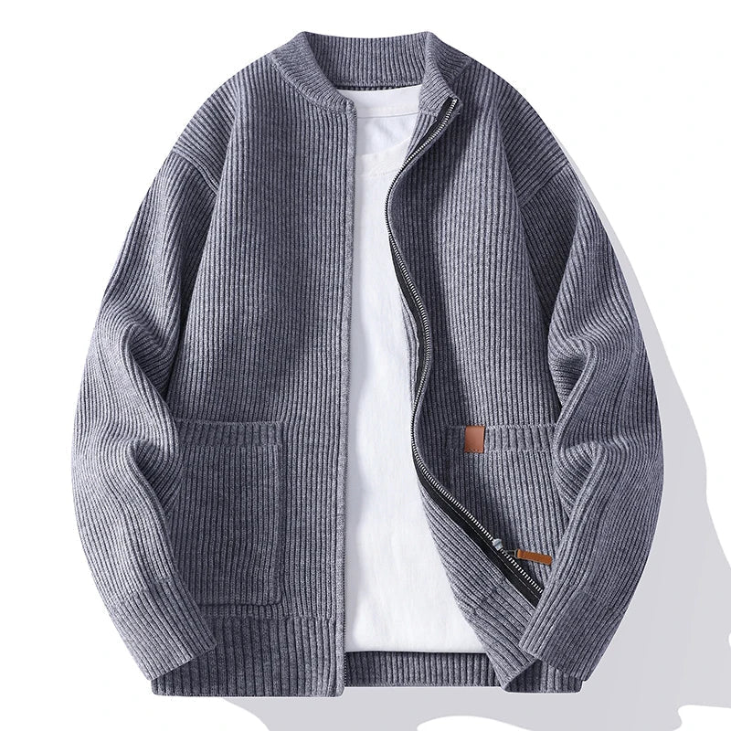 Knit Henley Shirt - Men's in beige