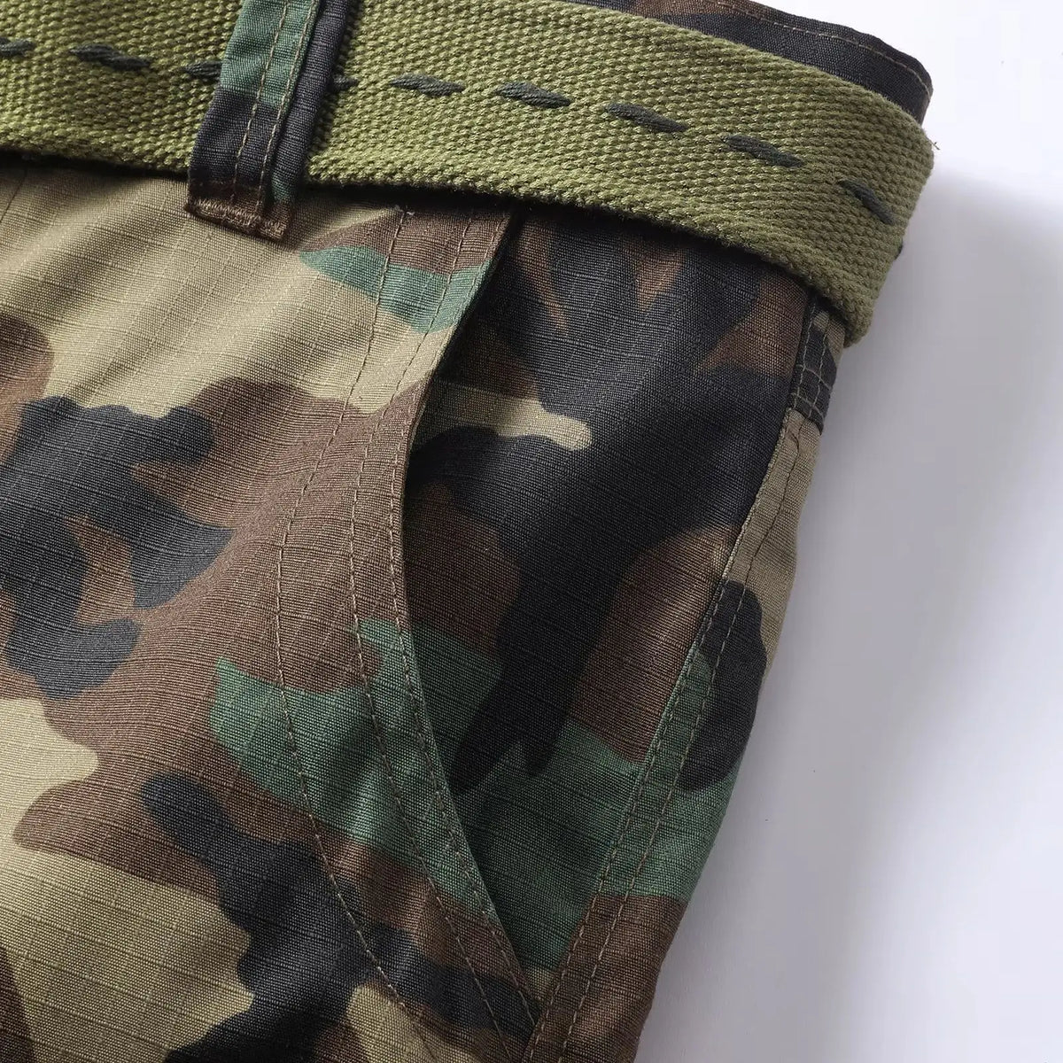 Kellan Camouflage Pants - Unisex in deep forest green