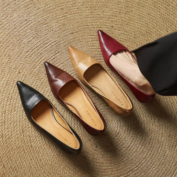 Hartley Leather Heels - Women's in red