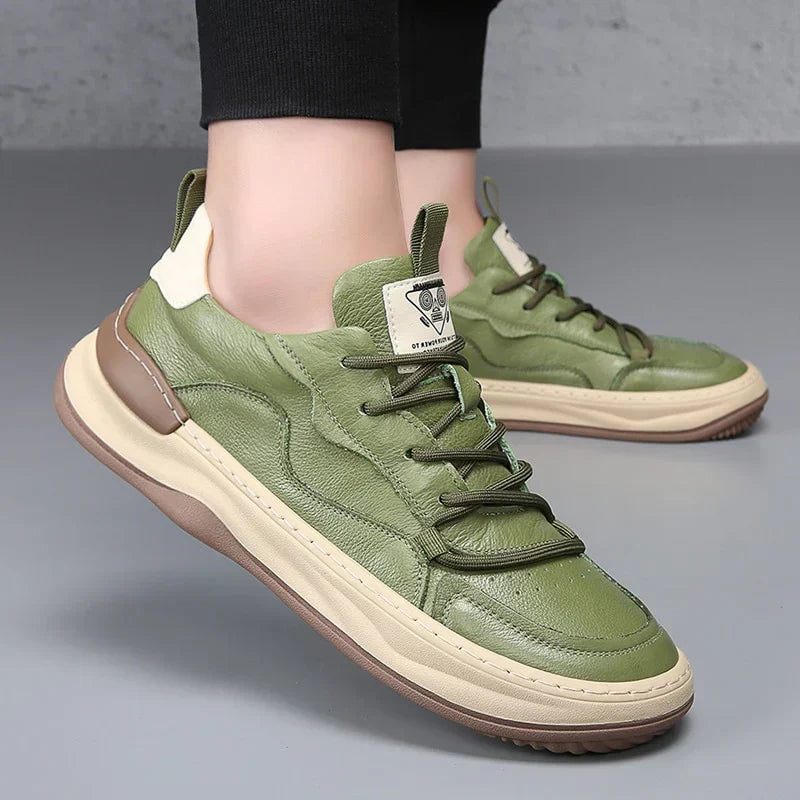 Noble Italiana Leather Sneakers - Unisex in white