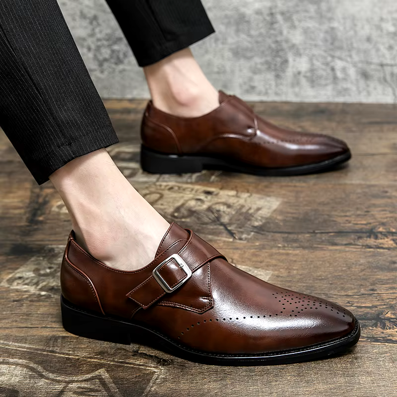 Leather Holborn Dress - Women's in brown
