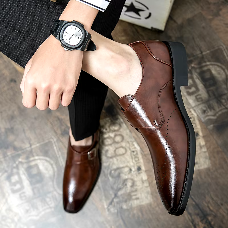 Leather Holborn Dress - Women's in brown