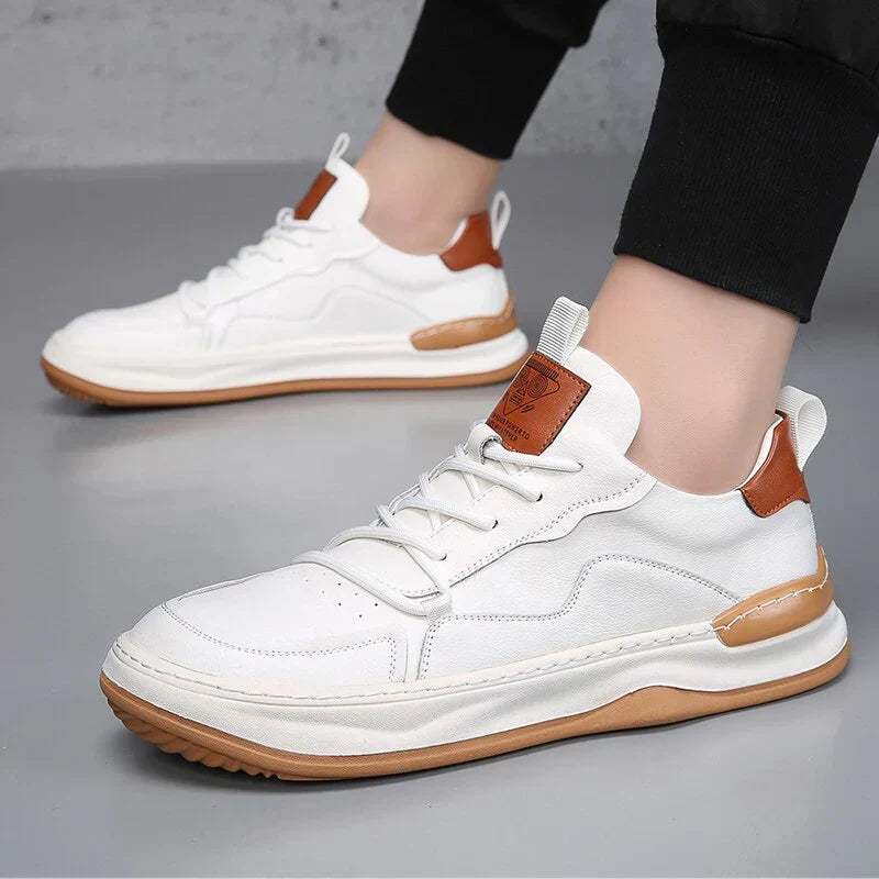 Noble Italiana Leather Sneakers - Unisex in white