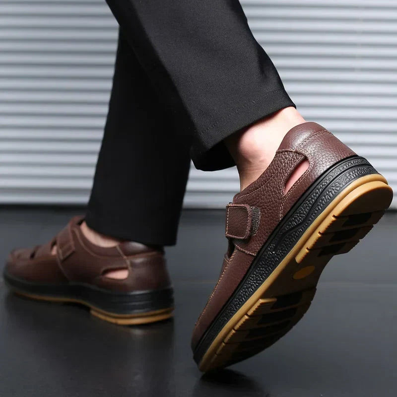 Caldwell Leather Sandals - Men's in brown