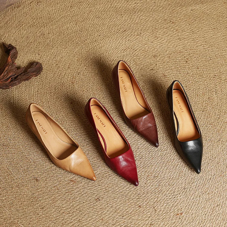 Hartley Leather Heels - Women's in brown