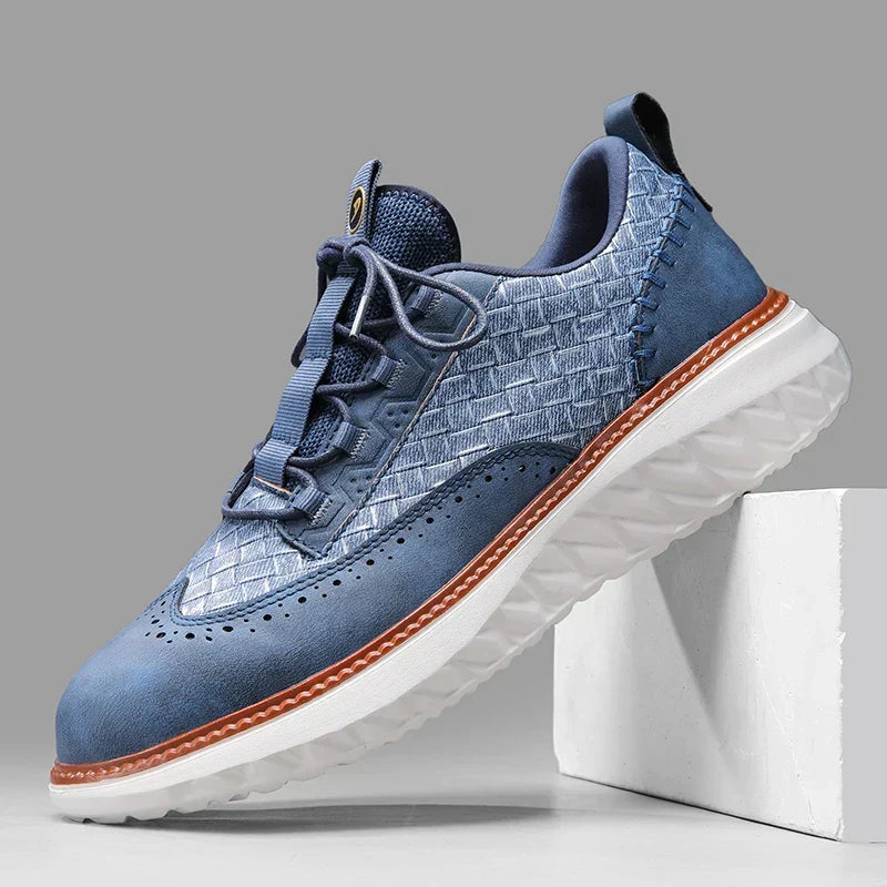 Drake Burnished Leather Sneakers - Men's