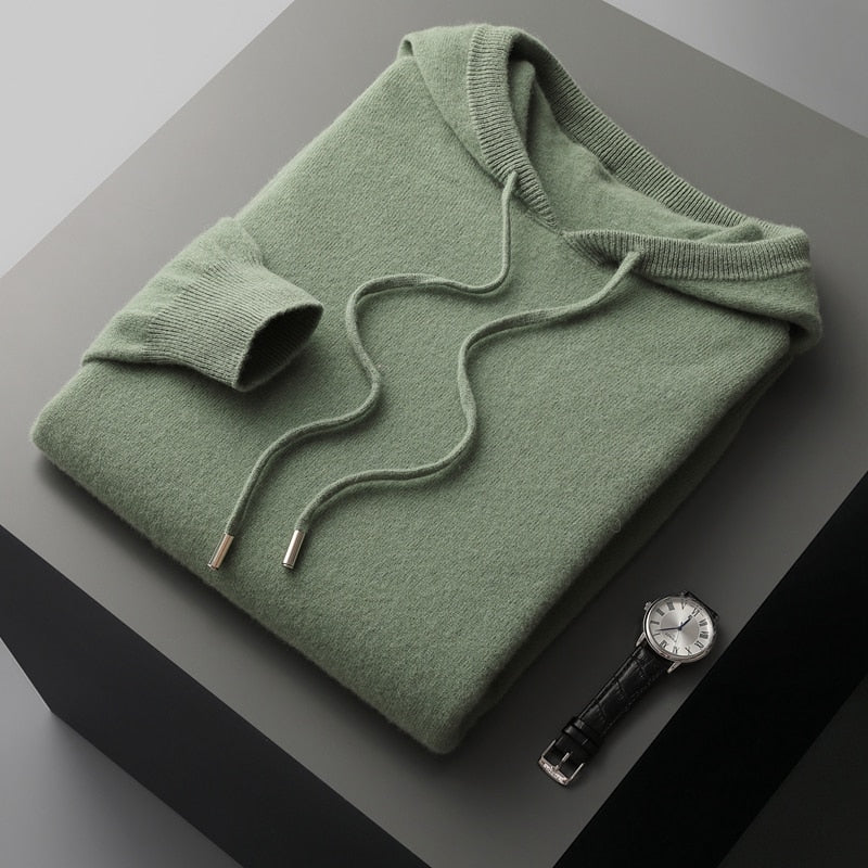 Cotton Jude Hoodie - Unisex in khaki