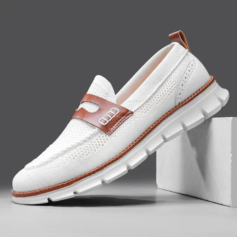 Langston Mesh Loafers - Men's in blue
