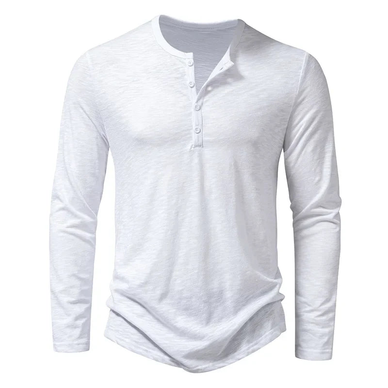 Hayden Cotton Henley Shirt - Men's in green