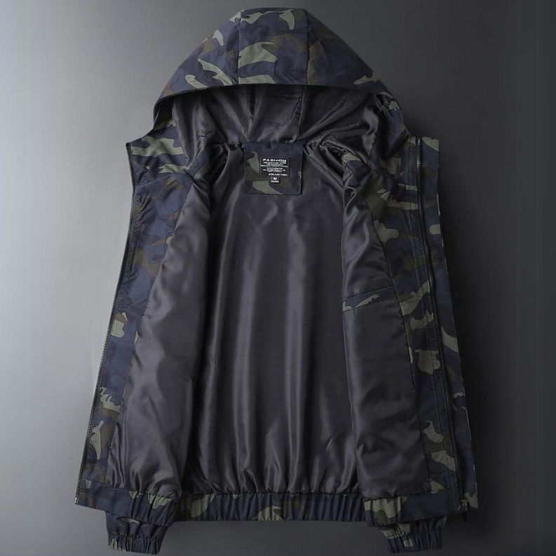 Archer Camouflage Jacket - Unisex in navy