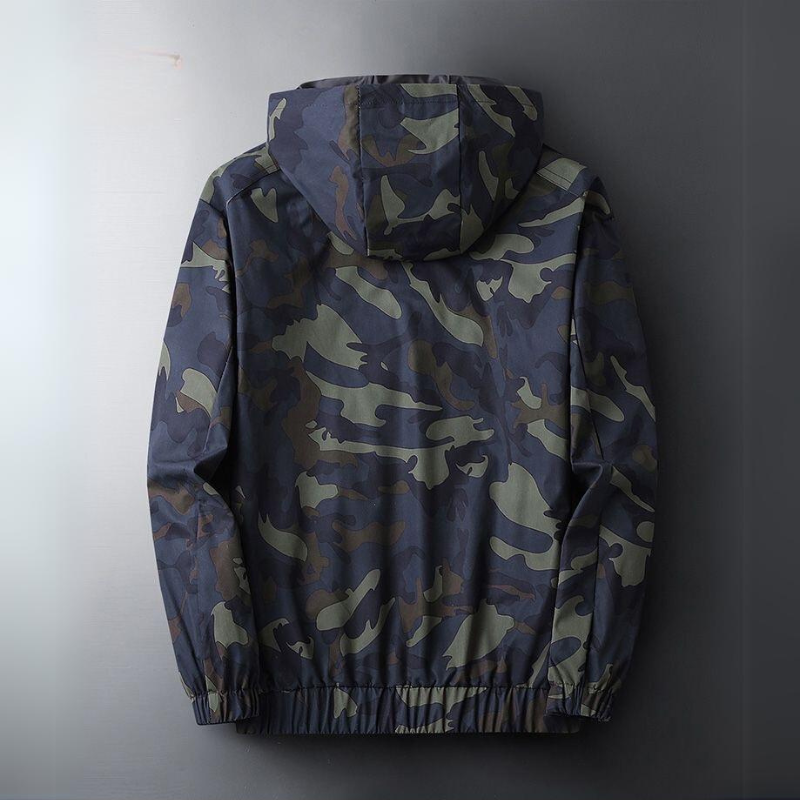 Archer Camouflage Jacket - Unisex in navy