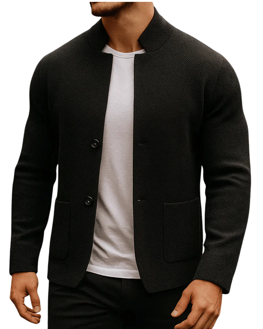 Givalli Refined Cardigan - Unisex in black