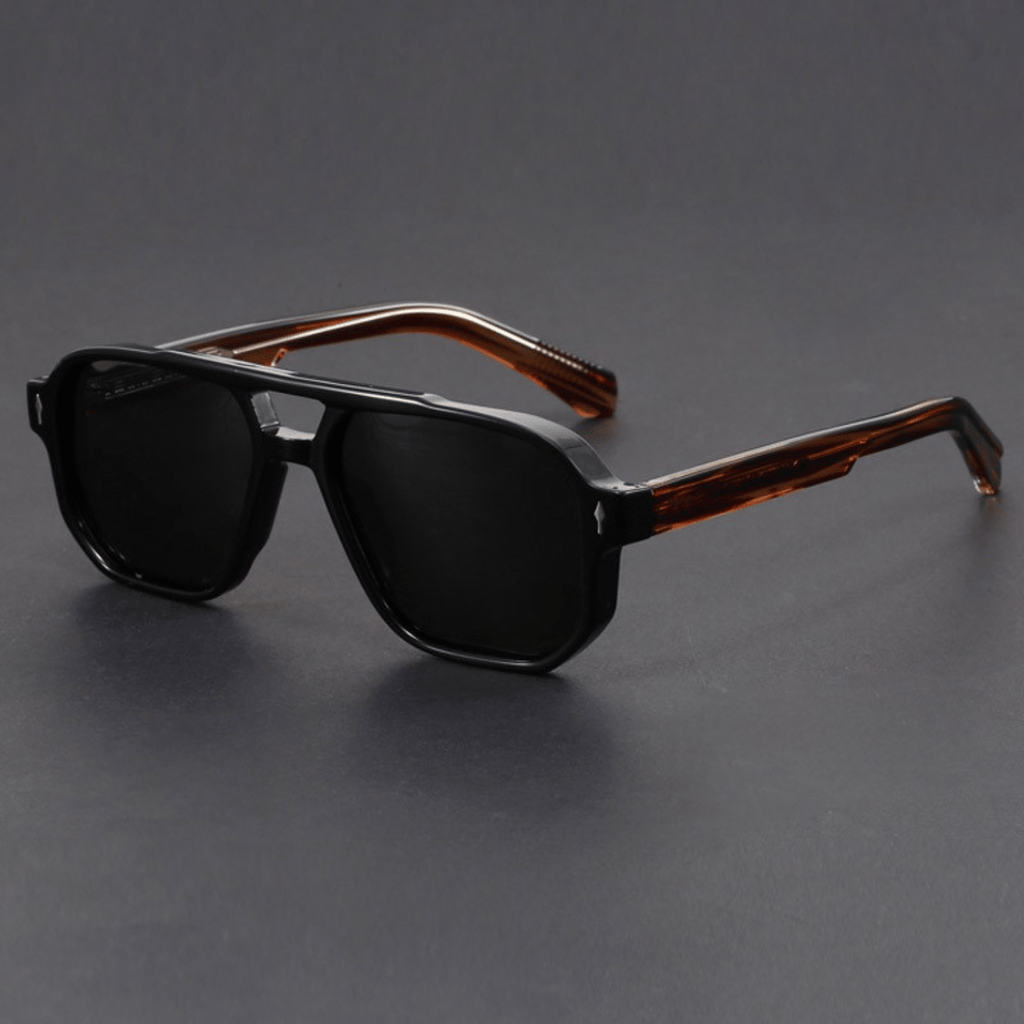 Soho Aviator Sunglasses - Unisex in tortoiseshell charcoal