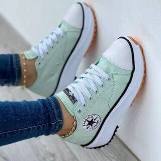 Stella Star Platform Sneakers - Women's in white
