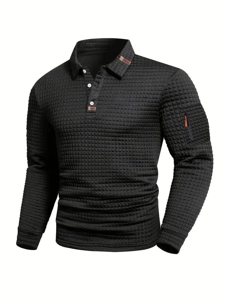 Otis Panelled Polo - Men's in gray