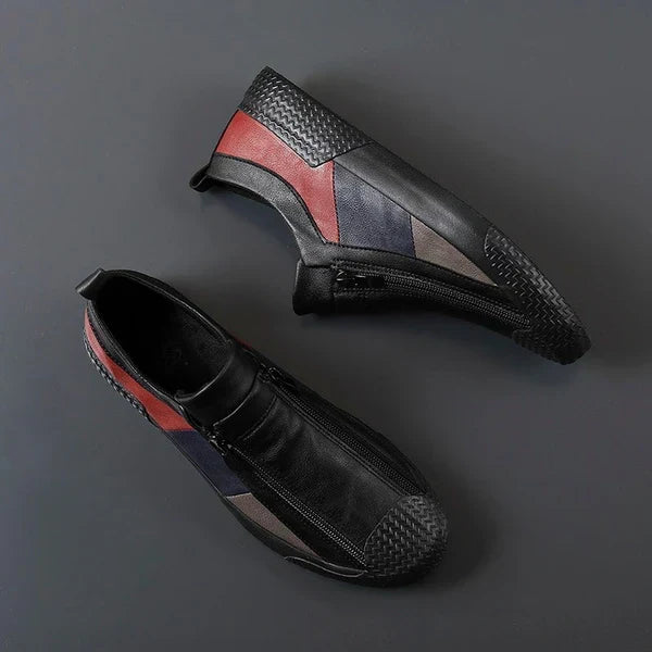 Felix Leather Sneakers - Men's in jet black