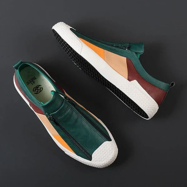 Felix Leather Sneakers - Men's in jet black