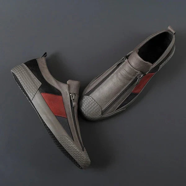Felix Leather Sneakers - Men's in jet black