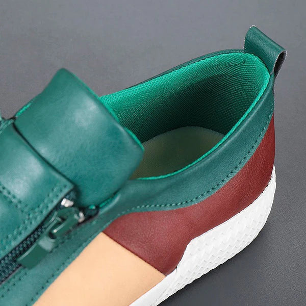 Felix Leather Sneakers - Men's in jet black