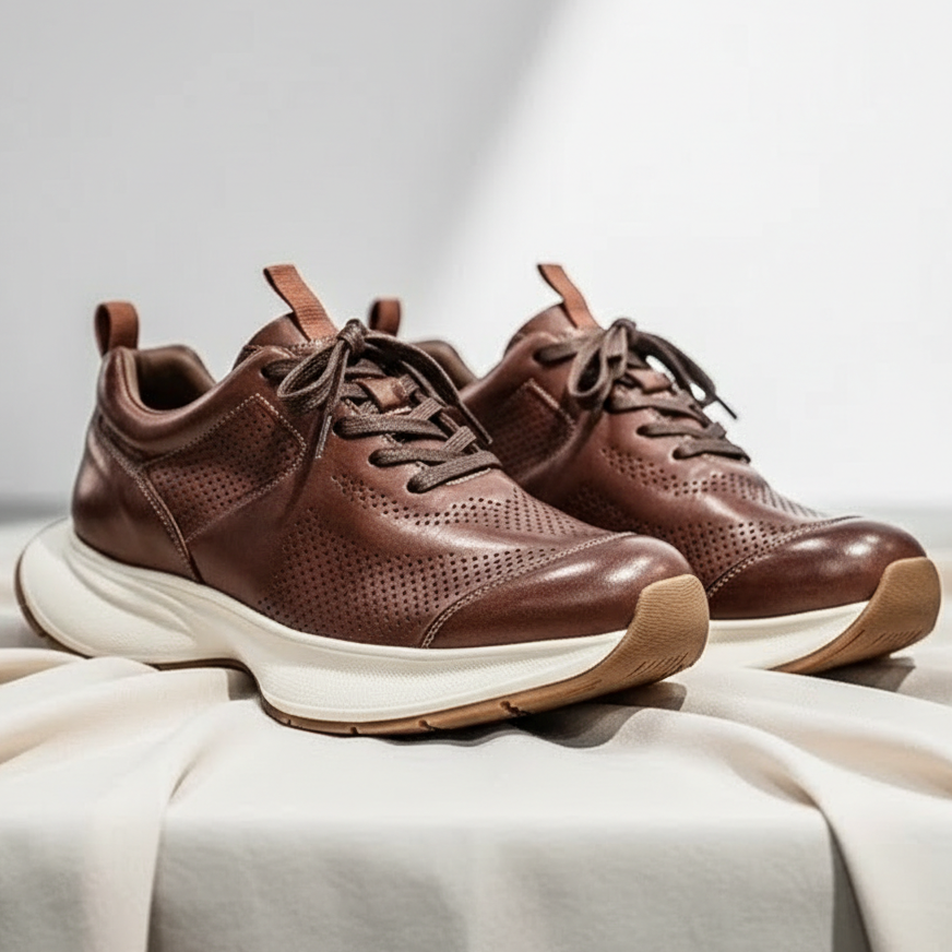 Alverton Leather Sneakers - Men's in brown