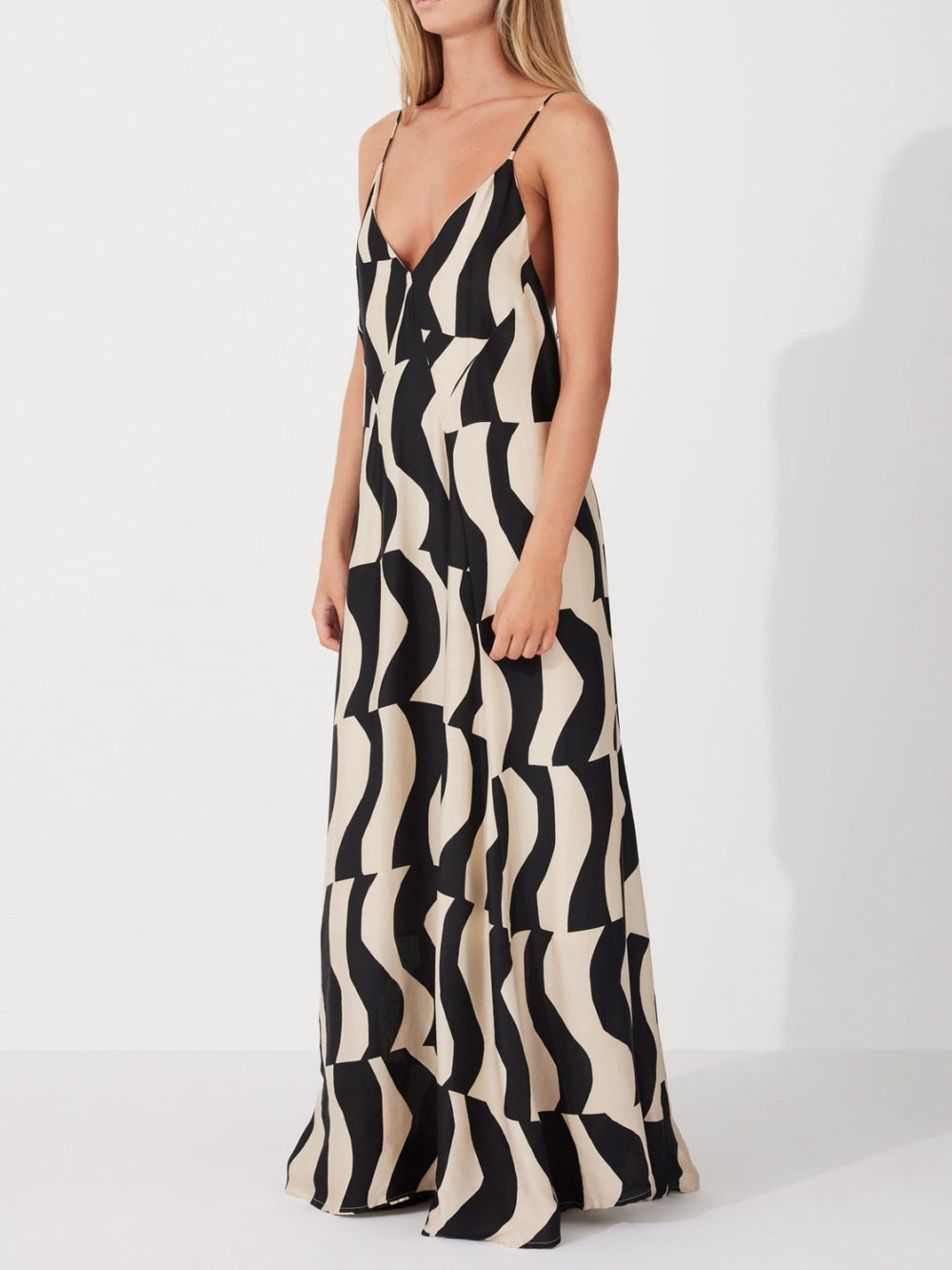 Relaxed Fit Maxi Dress - Women's in black