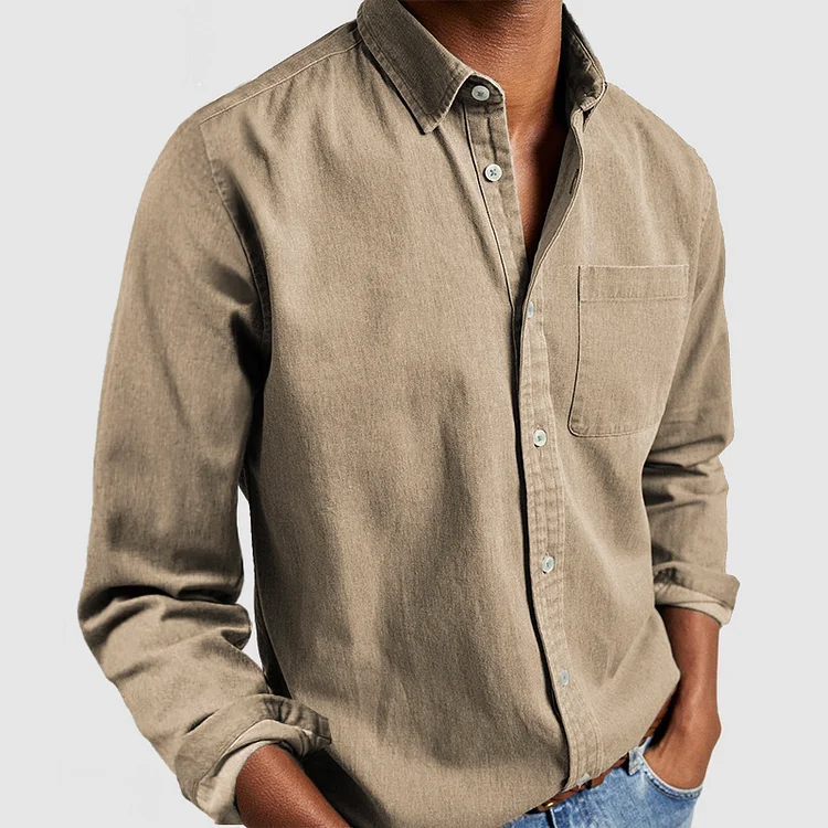Cotton Kendrick Shirt - Unisex in navy