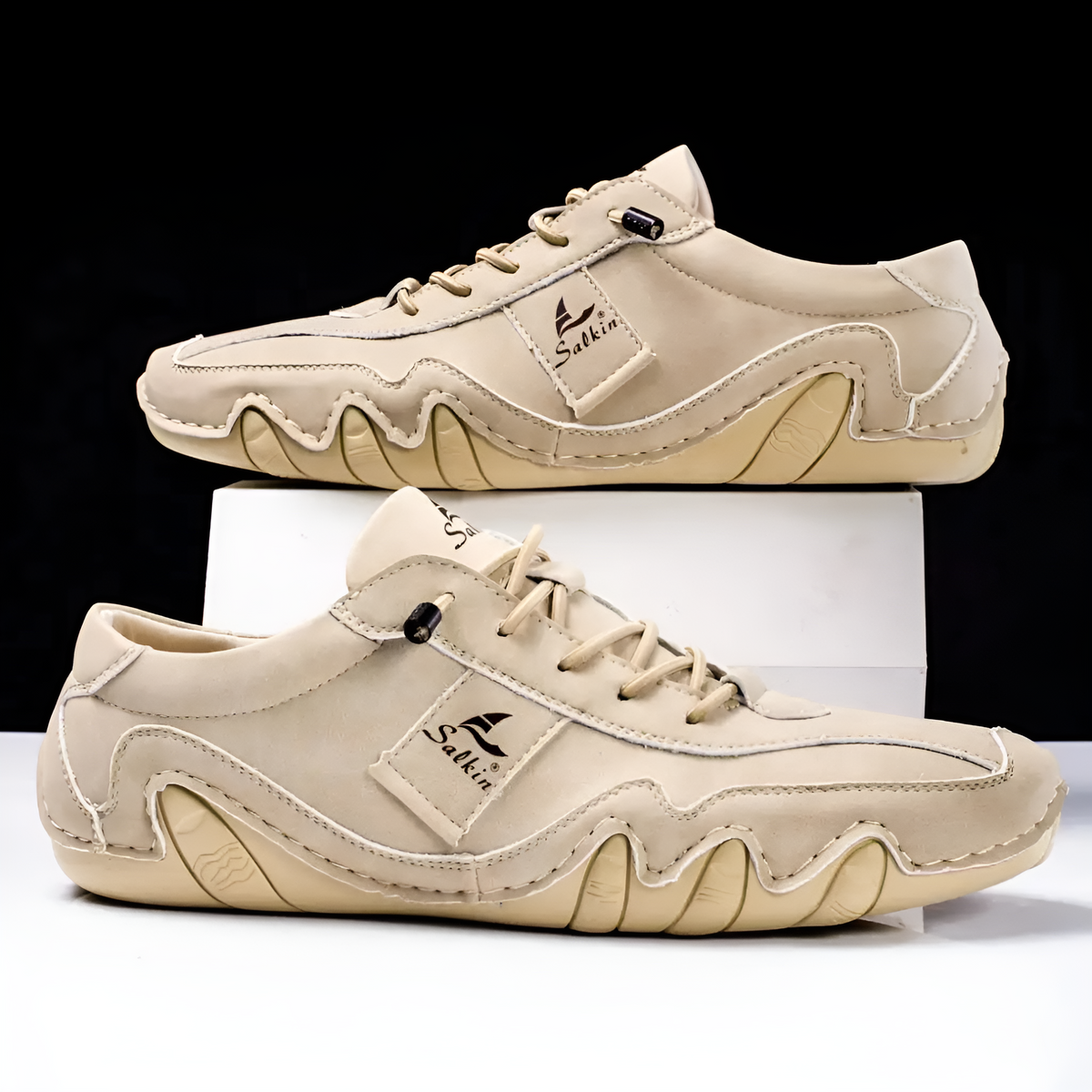 Halden Leather Sneakers - Men's in blue