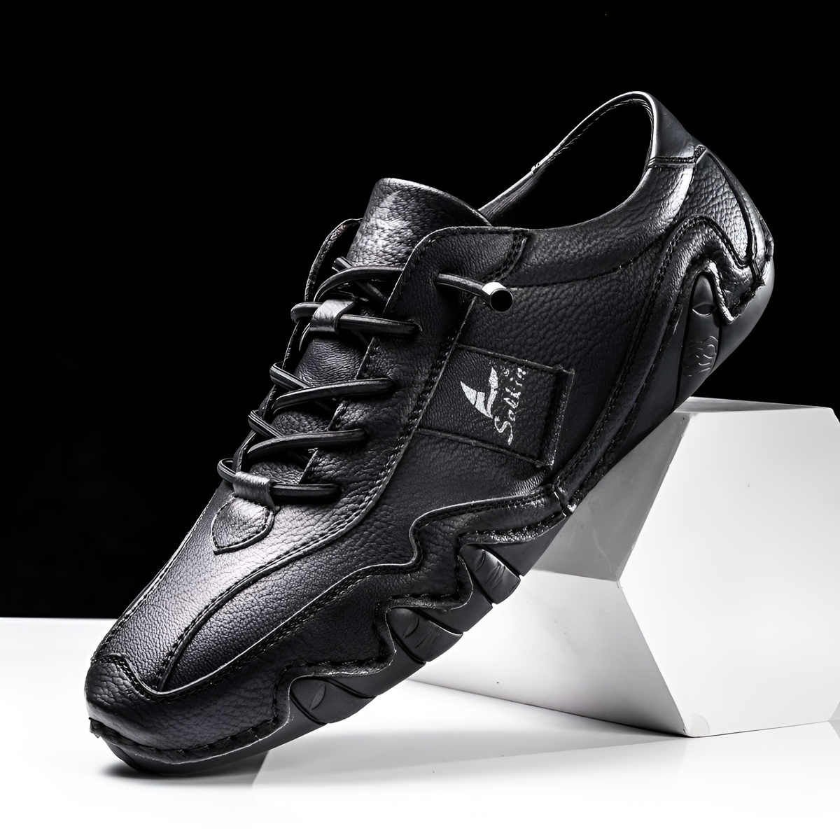 Halden Leather Sneakers - Men's in blue