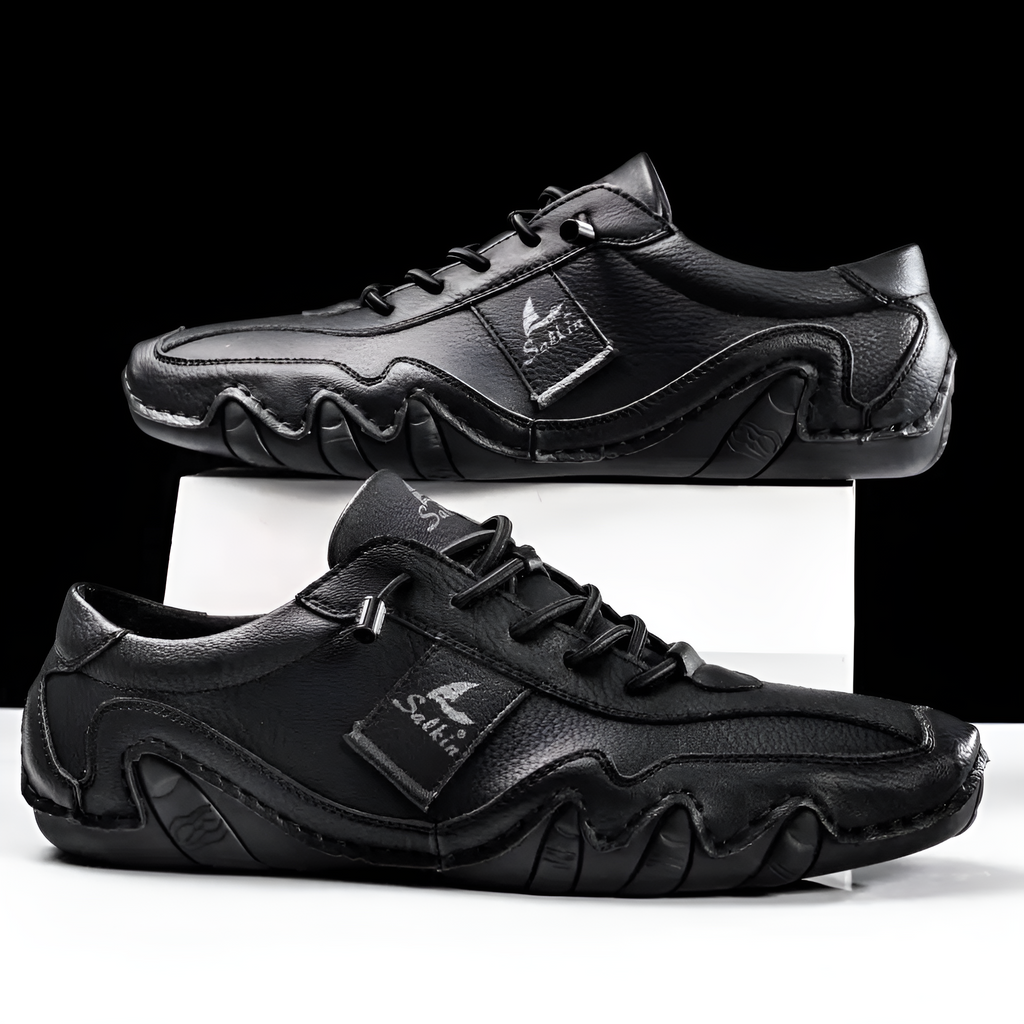 Halden Leather Sneakers - Men's in blue