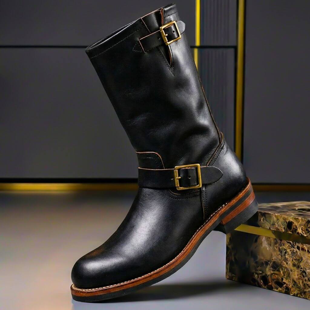 Bancroft Vintage Leather Boots - Men's in retro brown