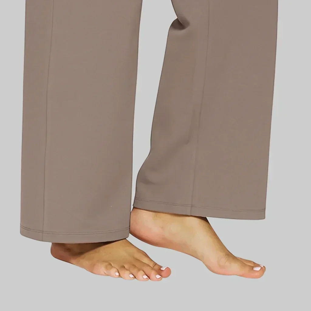 Vivienne Stretch Pants - Unisex in beige