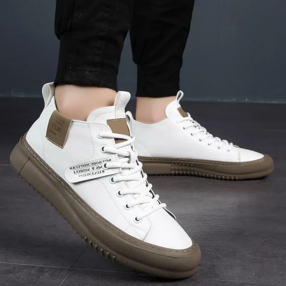 Sinclair Leather Sneakers - Unisex in white