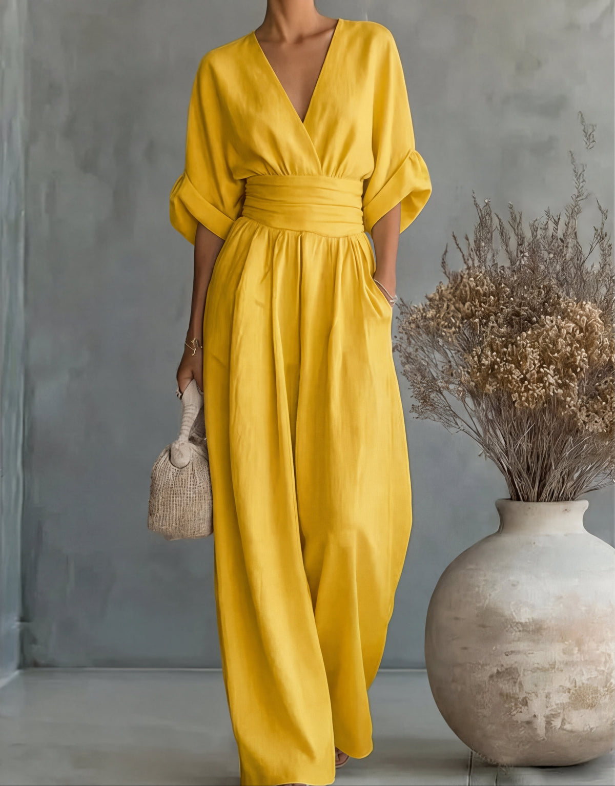 Hayes Wide-Leg Jumpsuit - Women's in white
