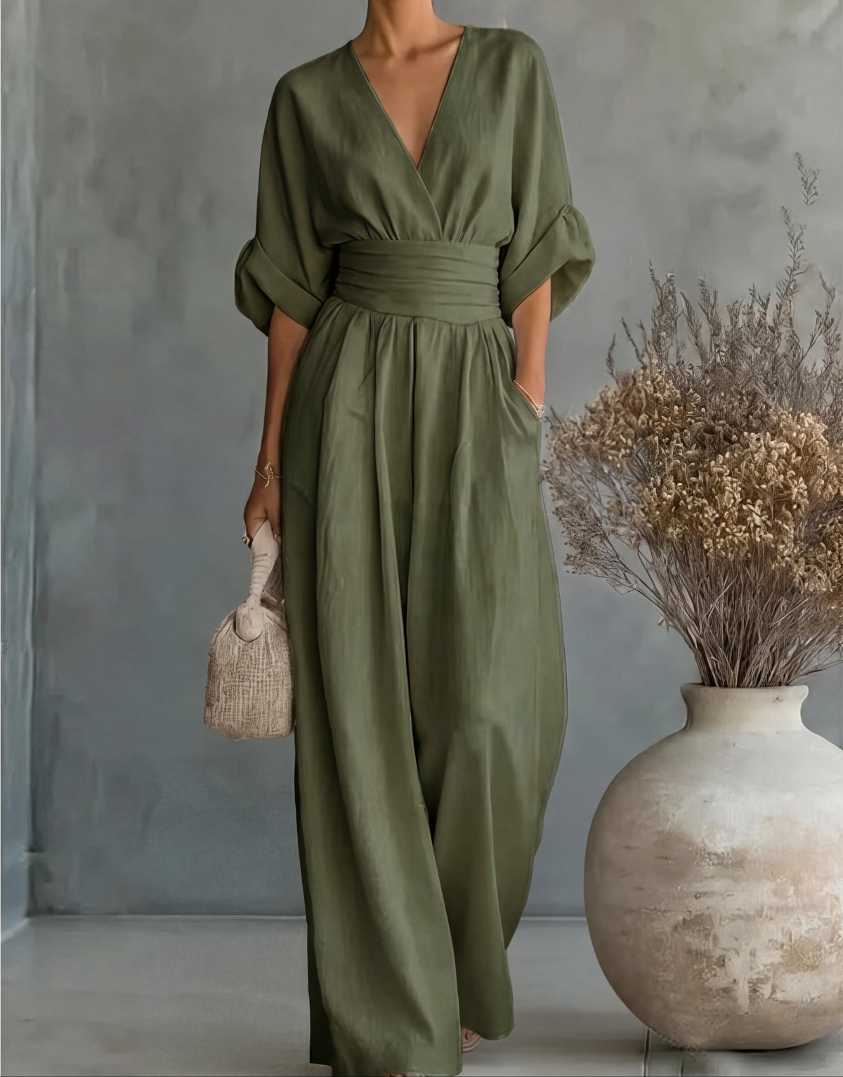 Hayes Wide-Leg Jumpsuit - Women's in white