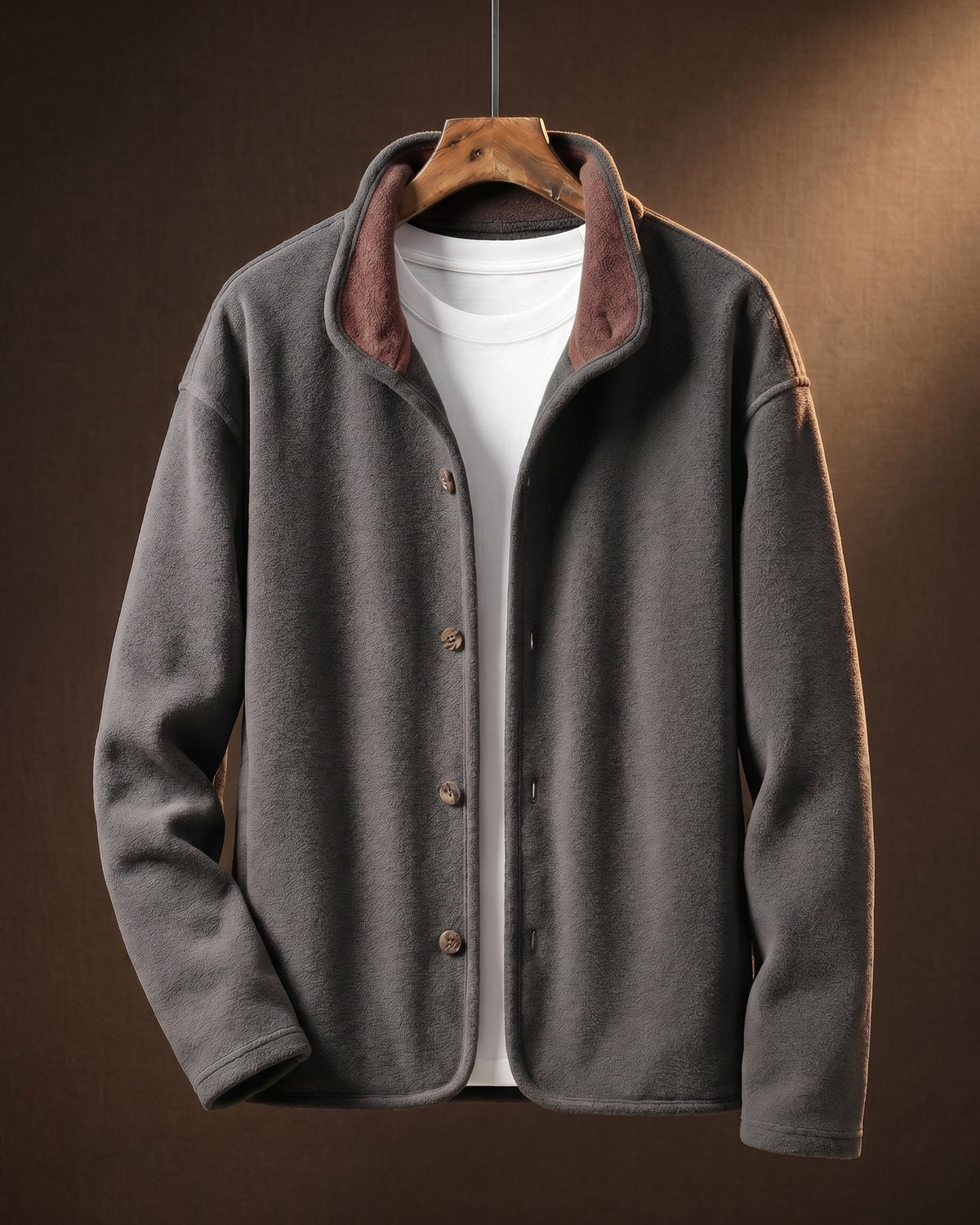 Theo Fleece Sweater - Men's in gray