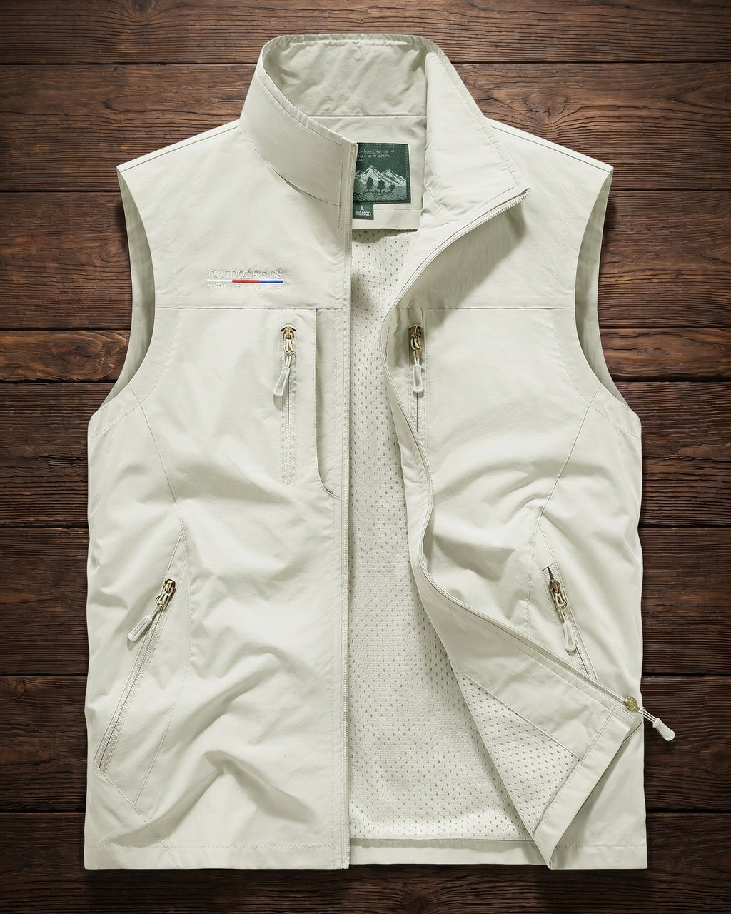 Noel Utility Gilet - Men's in khaki