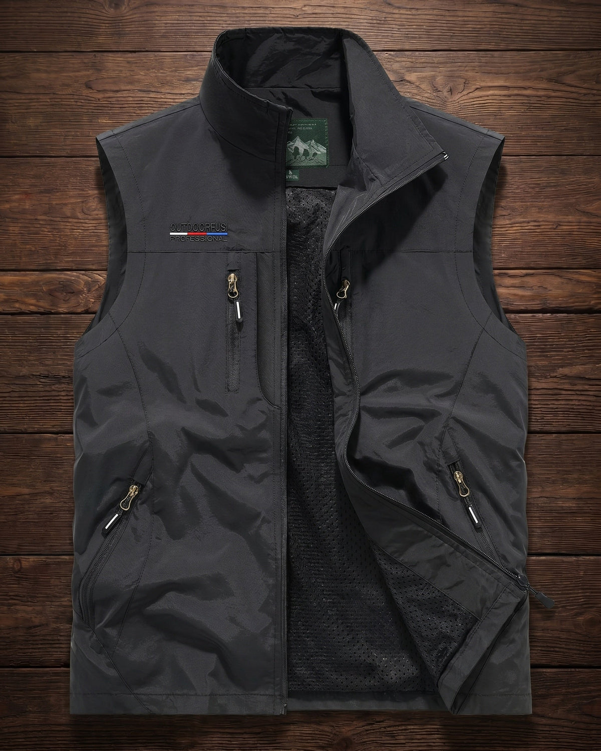 Noel Utility Gilet - Men's in khaki