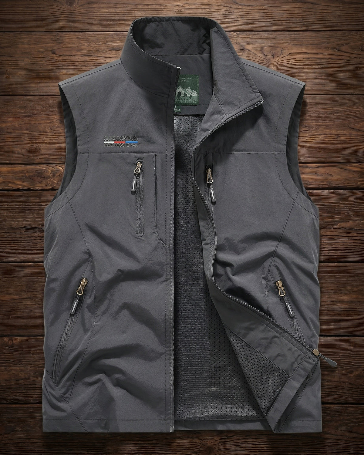 Noel Utility Gilet - Men's in khaki