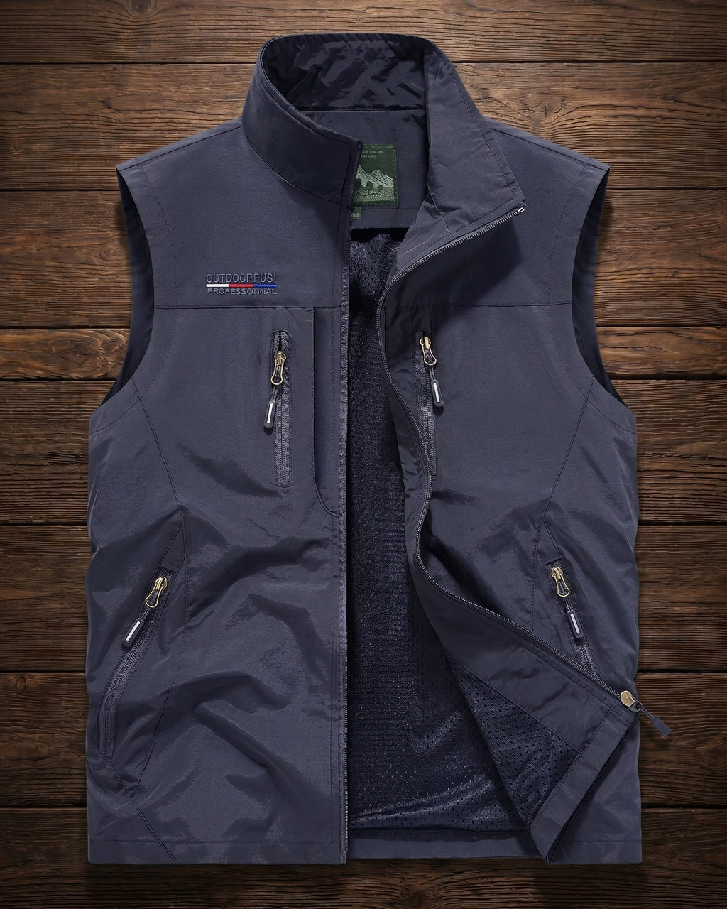 Noel Utility Gilet - Men's in khaki