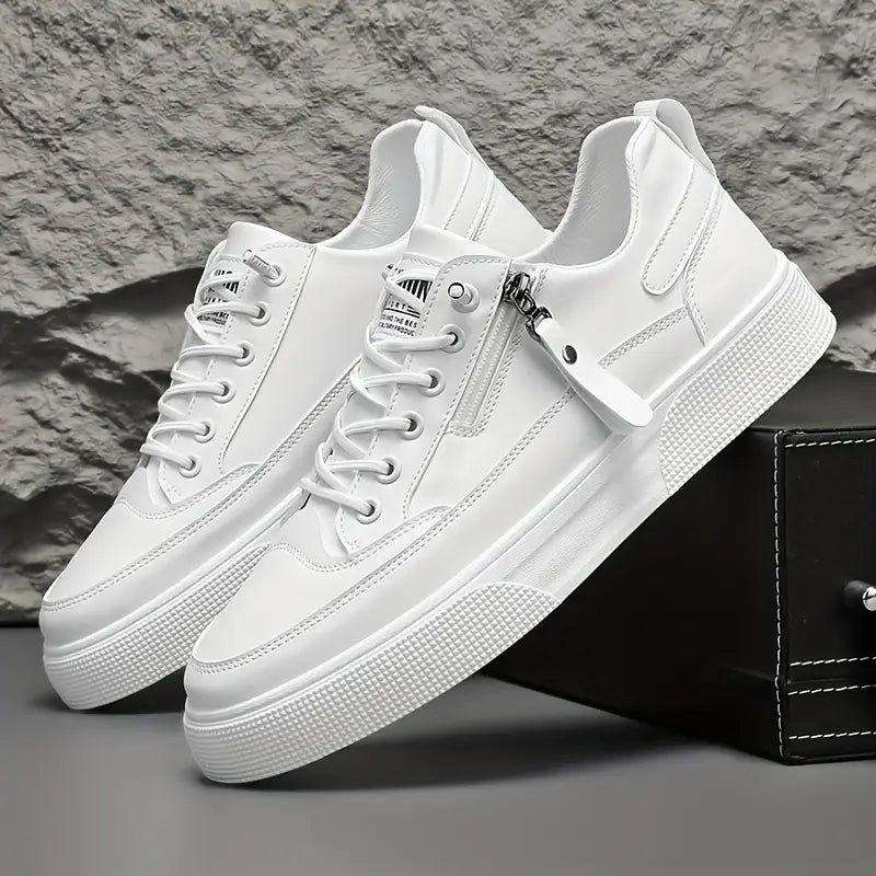 Hudson Leather Sneakers - Men's in white