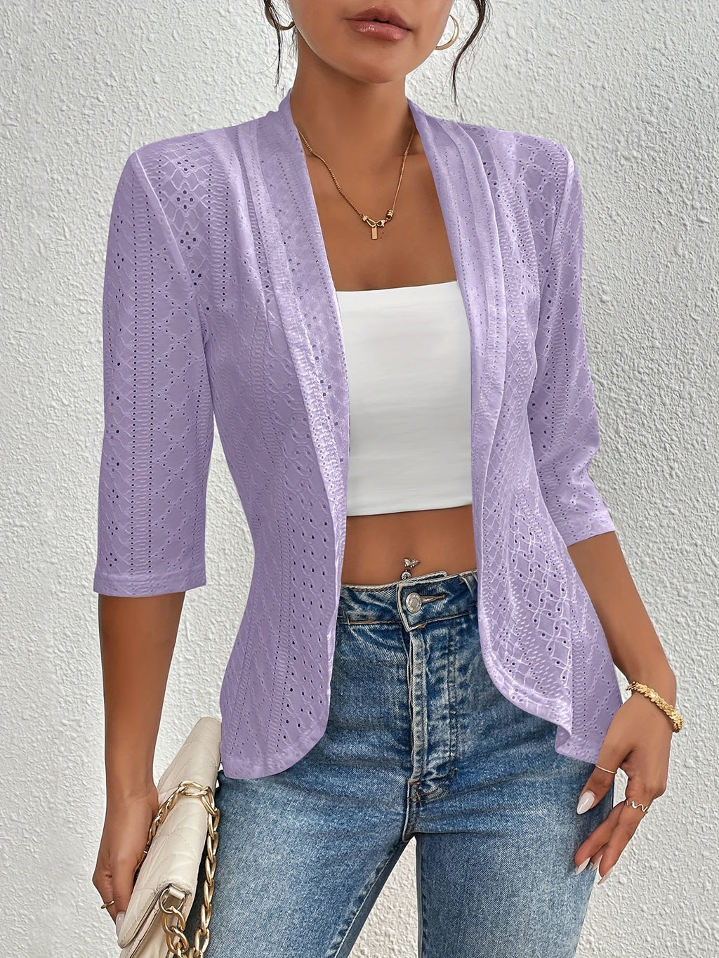 Denim Sasha Kimono - Women's in white