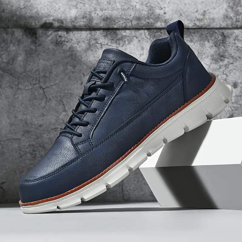 Leo Crafted Leather Sneakers - Men's